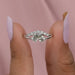Shining pear cut lab made diamond dainty ring , perfect ring for any occasion