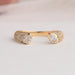 Pear shaped eco friendly diamond wedding band an ideal anniversary gift for your wife