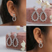 [Collage of Lab Grown Diamond Drop and Dangle Earrings]-[Ouros Jewels]