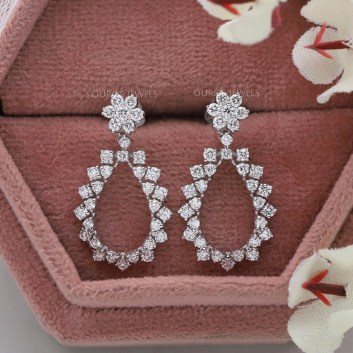[Drop and Dangle Diamond Earring]-[Ouros Jewels]