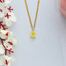 [Yellow Oval Cut Lab-Grown Diamond Solitaire Pendant]-[Ouros Jewels]