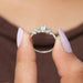 This oval cut cluster diamond ring stunning piece of jewelry for any occasion.