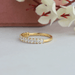 [Oval Diamond Wedding Band Gold]-[Ouros Jewels]