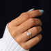 Oval cut lab made diamond solitaire engagement ring for her
