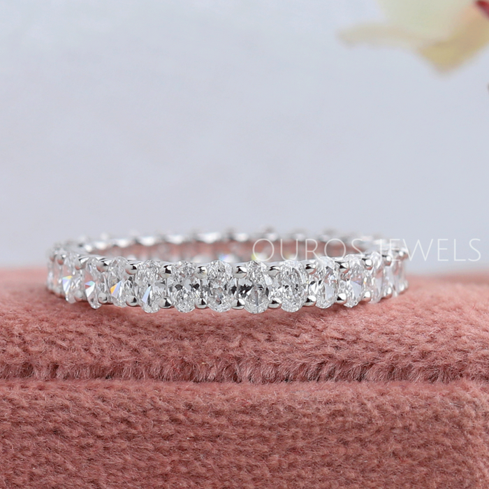 [Oval Cut Full Eternity Band]-[Ouros Jewels]