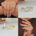 [Pentagon Shape Portrait Cut Diamond Engagement Ring]-[Ouros Jewels]