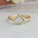 [Pentagon Portrait Cut Lab Grown Diamond Ring]-[Ouros Jewels]