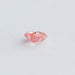 [Side View of Pink Cushion Cut Lab Diamond]-[Ouros Jewels]