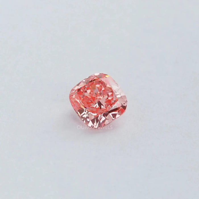 [Pink Cuahion Cut Lab Diamond]-[Ouros Jewels]