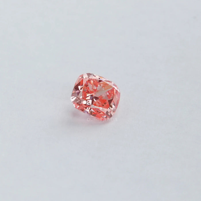 [Pink Lab Grown Diamond in Cushion Cut]-[Ouros Jewels]