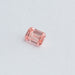 Facets of emerald cut lab manufactured diamond 
