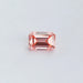 Pink Emerald cut loose lab grown diamond with Vs clarity and 1 carat