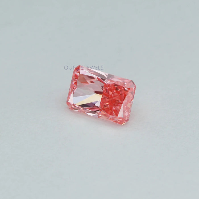 [Pink Radiant Lab Created Diamond]-[Ouros Jewels]