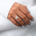 [2 Carat Diamond Ring Radiant Cut]-[Ouros Jewels]