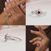 Fancy colored diamond dainty wedding ring