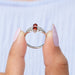 Shining pear cut lab diamond wedding ring with pear shaped eco friendly diamonds