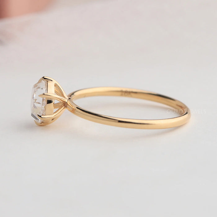 [Yellow Gold Diamond Ring]-[Ouros Jewels]