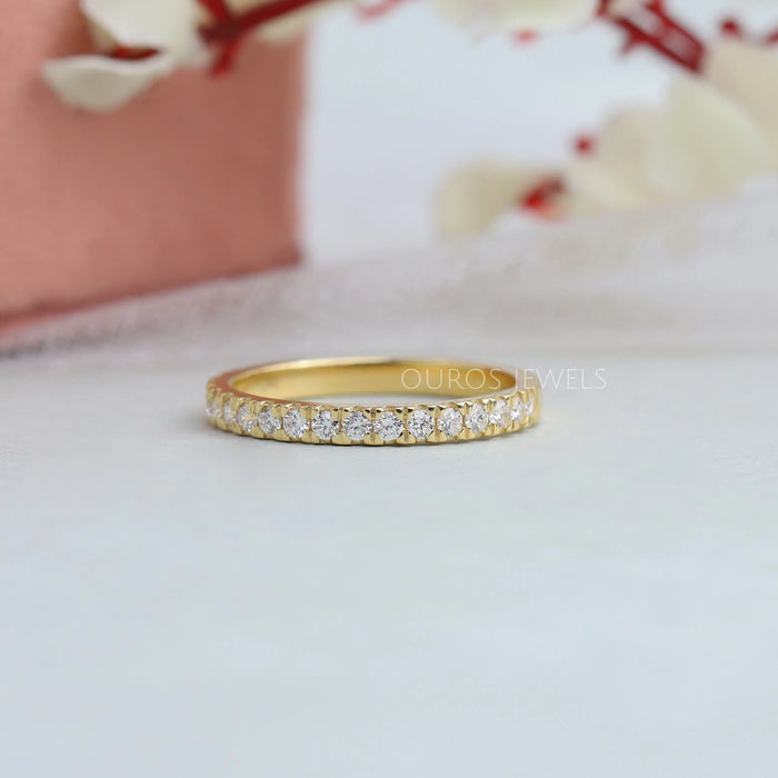[Round Diamond Wedding Ring]-[Ouros Jewels]