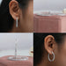 [Collage of Round Diamond Inside Out Earrings]-[Ouros Jewels]