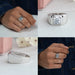 [Round Bezel Set Diamond Engagement Ring]-[Ouros jewels]