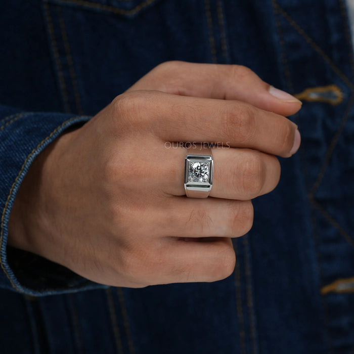 LINCOLN | Men's Wedding Ring | Diamond | Gold | Platinum | 6mm - TCR
