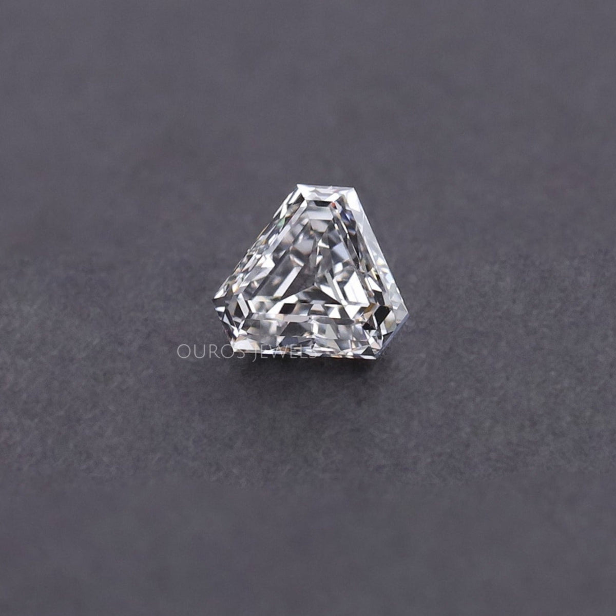 Shop Rubover Shield Cut Diamond Ring w/ Tapered Shank