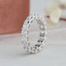 Cushion Cut Full Eternity Wedding Band Ring