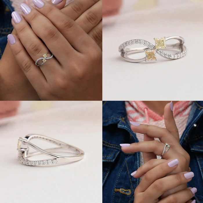 [Yellow Princess Diamond Ring]-[Ouros Jewels]