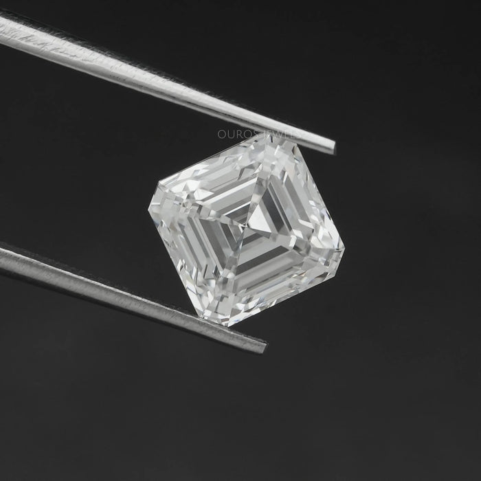 [Asscher Cut Lab Diamond]-[Ouros Jewels]