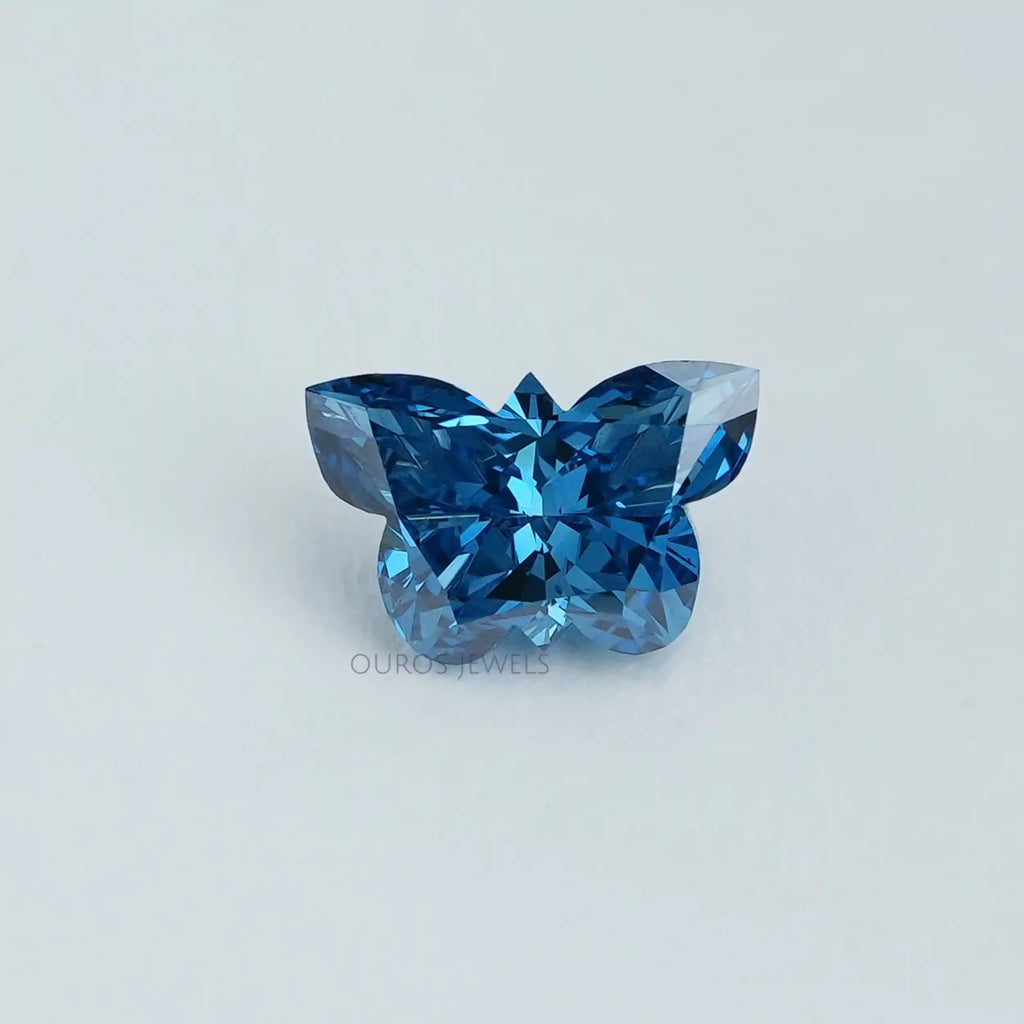 0.55 Karat Blau Schmetterling Lab gewachsener Diamant