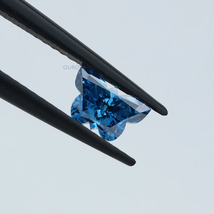 0.55 Carat Blue Butterfly Lab Grown Diamond