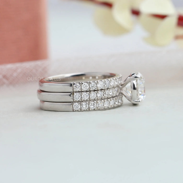 [Trio Wedding Ring Set]-[Ouros Jewels]