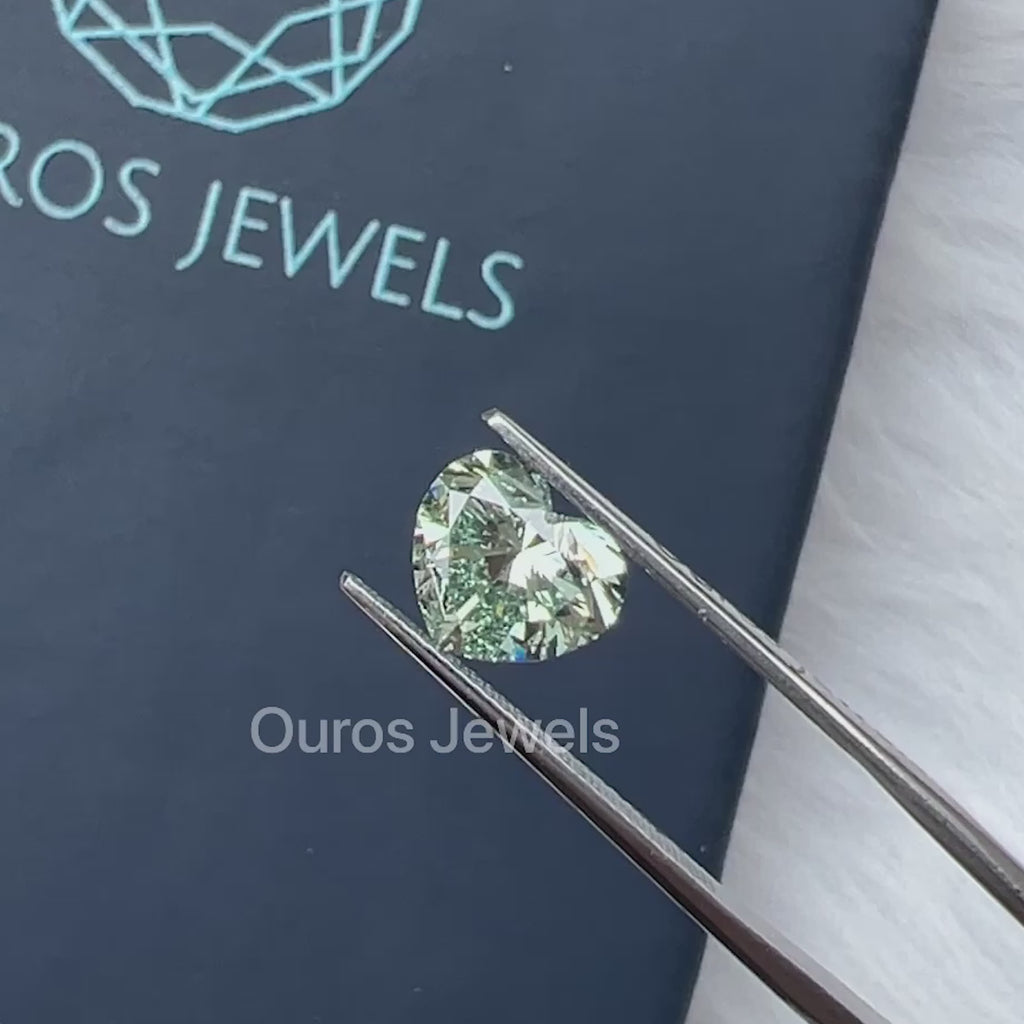 [Youtube Video of Green Heart Diamond]-[Ouros Jewels]