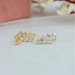 [Back & Front Design of Emerald Cut Drop Earrings]-[Ouros Jewels]