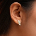 [Emerald Cut Lab Grown Diamonds of Drop Earrings]-[Ouros Jewels]