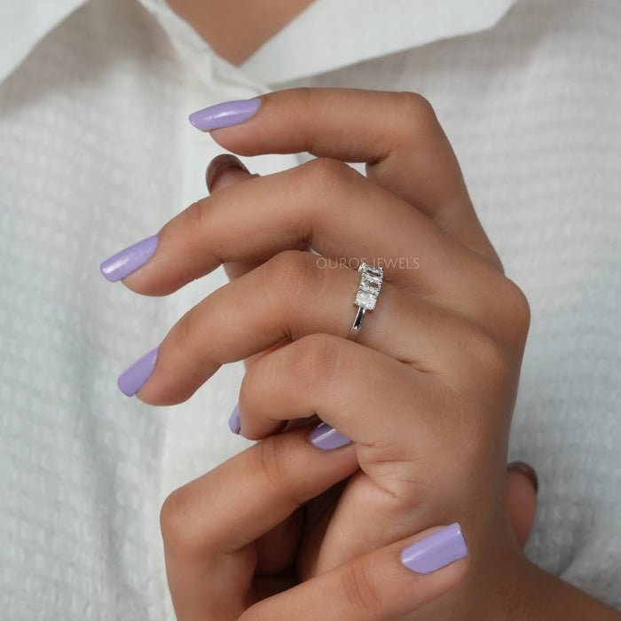 [5 Stone Diamond Wedding Ring]-[Ouros Jewels]