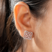 [Looks On Ear Of Flower Design Earring]-[Ouros Jewels]