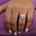 [Heart Diamond Solitaire Ring]-[Ouros Jewels]
