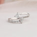 Heart shaped diamond wedding band, an ideal ring for the love birds