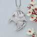 [Special Designed Lab Diamond Pendant With Jumping Horse]-[Ouros Jewels]