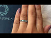 Youtube video fancy blue asscher cut dainty wedding ring