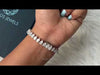 YouTube video of Pear Cut Tennis Bracelet in White Gold.