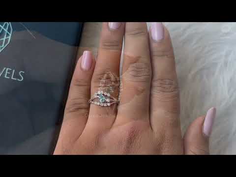 YouTube video of Blue Pear Shaped Engagement Ring