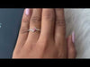 [Youtube video of pink princess cut solitaire accent ring]-[Ouros Jewels]