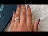 Youtube video of radiant cut solitaire accent diamond engagement ring