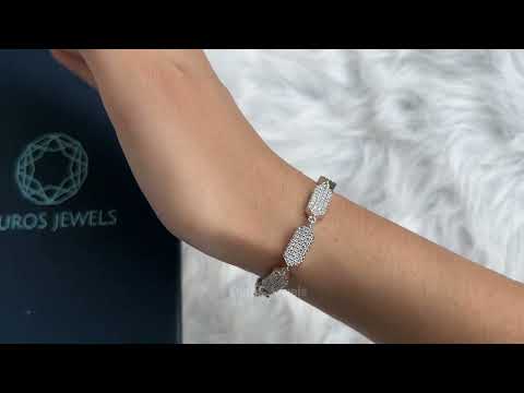 [Youtube Video of Round Cut Pave Set Lab Diamond Bracelet]-[Ouros Jewels]