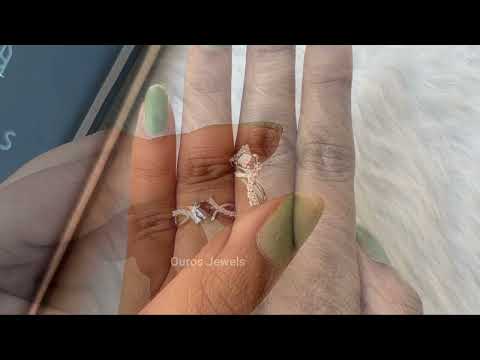 Youtube video of fancy vivid orange cushion cut lab diamond ring