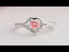 [Youtube View Of Pink Heart Cut Lab Diamond Ring]-[Ouros Jewels]