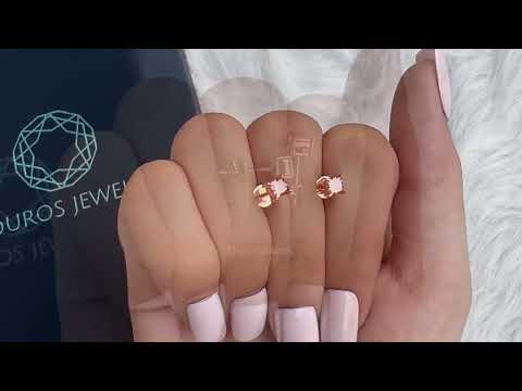 Youtube video of fancy color pink princess diamond studs