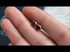 Youtube video of red round solitaire stud earrings